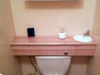 kleines WiCi Mini Handwaschbecken für Gäste WC - Herr C (FR - 81) - 2 auf 2 (nachher)